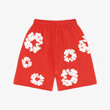 Denim Tears The Wreath Sweat Shorts Red