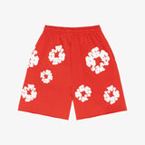 Denim Tears The Wreath Sweat Shorts Red