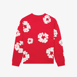 Denim Tears Cotton Wreath Long Sleeve T-Shirt Red