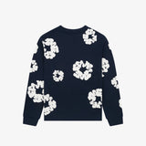 Denim Tears Cotton Wreath Long Sleeve T-Shirt Navy