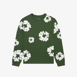 Denim Tears Cotton Wreath Long Sleeve T-Shirt Green