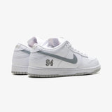 Nike SB Dunk Low Supreme 94 White Metallic Silver
