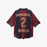 FC Barcelona x Travis Scott Retro Home Skeleton Jersey 2000/01