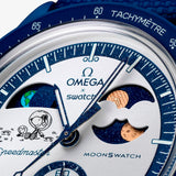 Swatch x Omega Bioceramic Moonswatch Mission To Earthphase Moonshine Gold Snoopy