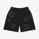 Denim Tears Mono Wreath Sweat Shorts Black
