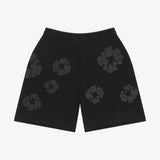 Denim Tears Mono Wreath Sweat Shorts Black