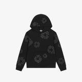 Denim Tears Mono Wreath Hoodie Black